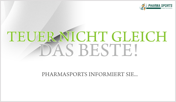 Billige Nahrunsgergänzung immer schlechter als Markenartikel? Pharmasports informiert!