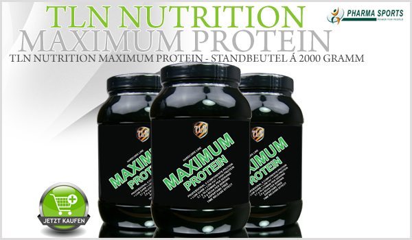 Neu im Sortiment bei Pharmasports: TLN Nutrition Maximum Protein