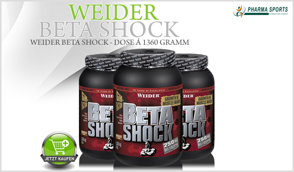 Weider Beta Shock - nun auch bei Pharmasports! 