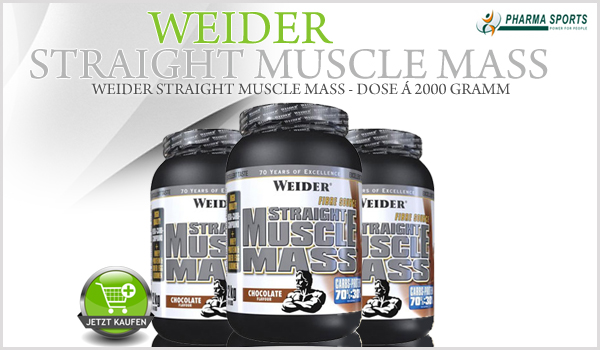 Weider Straight Muscle Mass ab sofort bei Pharmasports! 