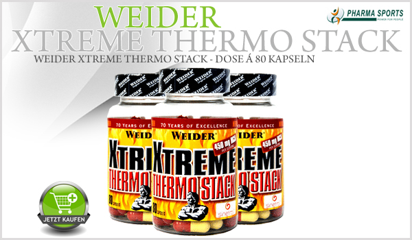 Weider Xtreme Thermo Stack ebenfalls neu bei Pharmasports