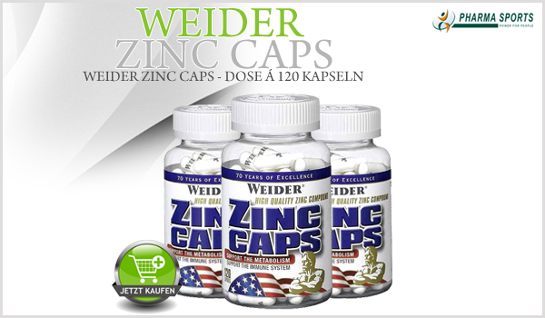Weider Zinc Caps - Dose á 120 Kapseln
